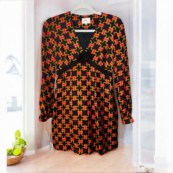 The Original Milly of New York Chain Link, Long Sleeve Dress Size 2, 100% - Picture 1 of 7
